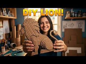 Step-by-Step Cardboard Lion Sculpture Anyone Can Make
