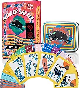 100 Yr Old Korean Flower Card Game (Hwatu) – Hanafuda – Appointed as Good Design Korea - Tin Case Included