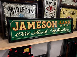 Jameson Irish Whiskey , Hand Lettered Wooden Pub Sign. - Etsy Australia