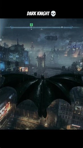 Batman Flying Through Gotham Like a Nightmare 🦇 | Arkham Knight #gaming #gamingshorts #ps5 #ytshorts