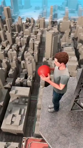 AI VIDEO CREATOR on Instagram: "Dropping A Basketball From A Skyscraper 😄 #shorts What If a Basketball Bounced Back to the Top of the Empire State Building? What really happens if you drop a basketball from the Empire State Building? This mind-bending physics thought experiment explains why it would only bounce back a few floors, how big the ball would need to be to return to the top, and why lost energy makes it nearly impossible. It also explores how adding extra force with a slingshot could 