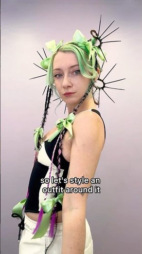 styling WILD cyberpunk hair 👀⚡️