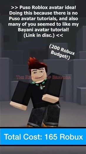 Puso Avatar Tutorial | Under 200 Robux! | #houseofpuso #roblox #avatar #puso #bayani
