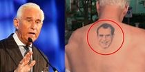 Roger Stone has a tattoo of Richard Nixon on his back. Yes, really