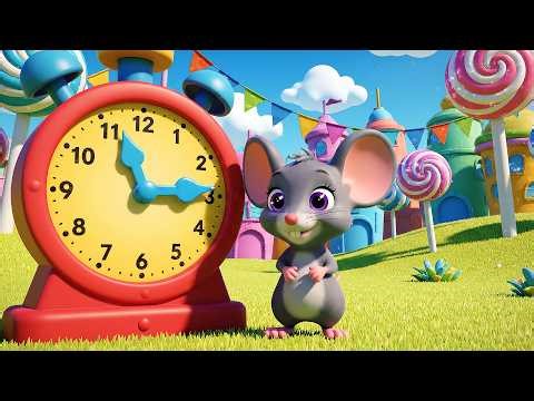 Hickory Dickory Dock The Midnight Mouse Adventure | Tick Tock Clock Song for Kids