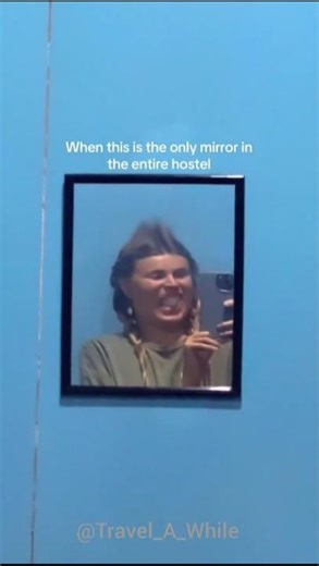 POV: You Got the Only Mirror in the Hostel 😂 #shorts #funnyshorts #relatable #viralshorts #memes