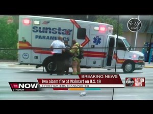 Firefighters hurt from 4-alarm fire at Largo Walmart