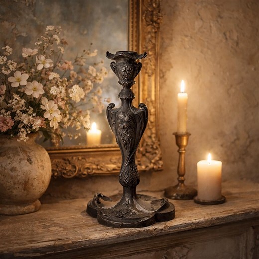 Antique Pairpoint Quadruple Silverplated Candlestick Art Nouveau Floral 10 Inch - Etsy