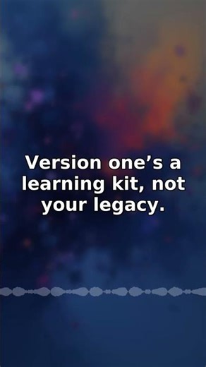 What Not to Build in Version One #Shorts