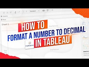 How to Format a Number as a Decimal in Tableau