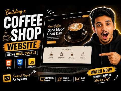 Build a Coffee Shop Website with HTML, CSS & JS ☕💻