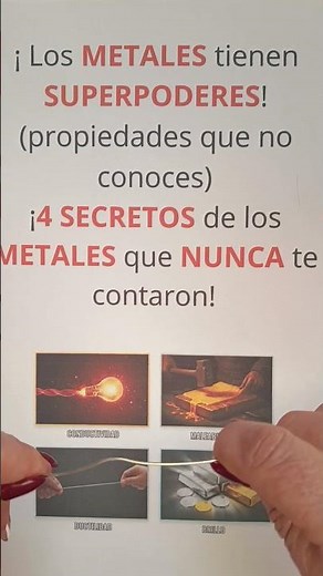 Propiedades de los metales #propiedadesdelosmetales #metales #enlacesmetálicos #ductilidad