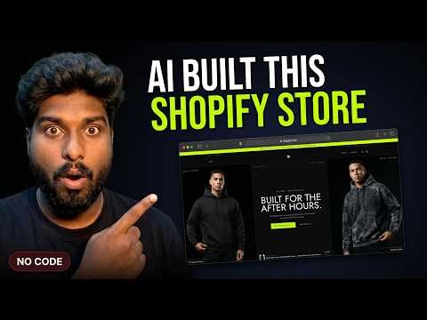 How I Built a Full Shopify Store Using AI Only