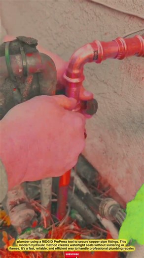 ProPress Copper Fitting: Secure Pipe Plumbing Fast Reliable #tool #tools #innovation