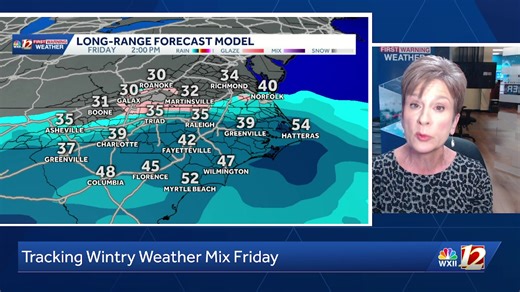 Join Chief Meteorologist Lanie Pope for a discussion about Friday's wintry precipitation chances and impacts! More Details and radar available at: https://www.wxii12.com/ | WXII 12 NEWS