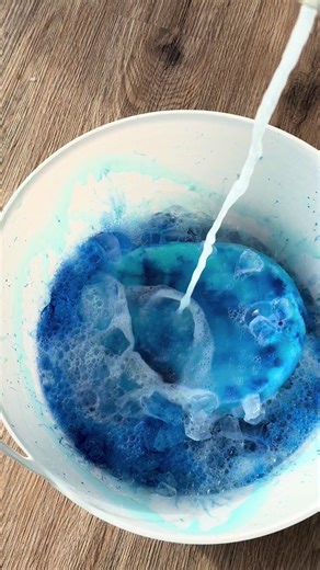 🫧ASMR Blue Sudsy Sponge squeeze floor wet mop 🫧 | sponge mop