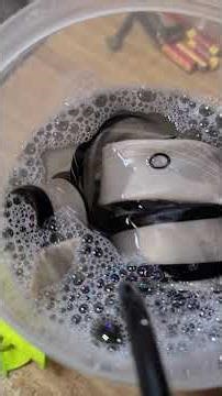 PT 2 Cleaning a silk tie... with a fountain pump LOL