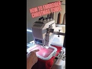 How to Machine embroider on a Kitchen Tea Towel and what stabilizers were used for Beautiful Results