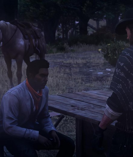 Valentine Bar Scene with Arthur and Lenny | Red Dead Redemption 2