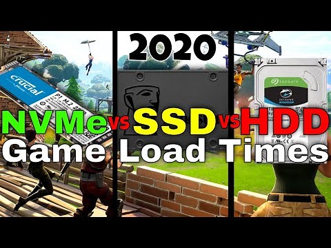 HDD vs SSD vs NVMe M.2 gaming | Samsung 7200rpm HDD vs Kingston A400 SSD vs Crucial P1 NVMe M.2