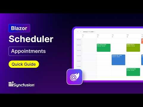 Blazor Scheduler: Appointments Feature Walkthrough