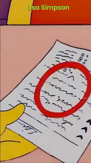 zero on the test #thesimpsons