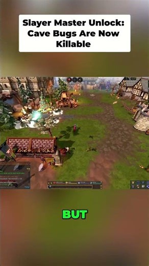 Slayer Master Unlocked! Next Stop: Cave Bugs! #shorts