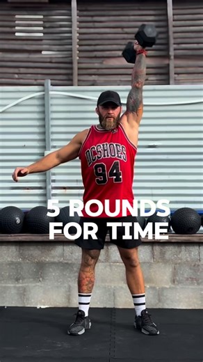 Stepan Saharov | Savage Workouts | 5 Rounds for time 10 DB Cluster (L) 10 Push-Ups 10 DB Cluster (R) 10 Push-Ups 20 DB Goblet Reverse Lunges (Alt) This high-intensity... | Instagram