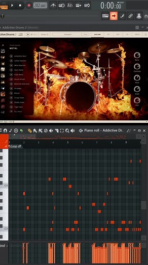🎧 Making drum beats with Addictive Drums in FL Studio 🥁🔥 --- #flstudio #addictivedrums2 #vst #beatmaker #musicproducer