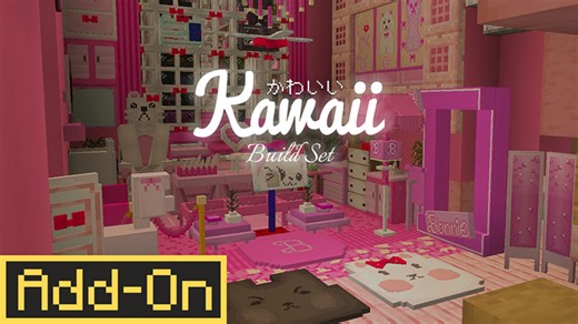 [Add-On]Kawaii 构建套装-我的世界市场包免费下载-Minecraft Marketplace Kawaii Build Set