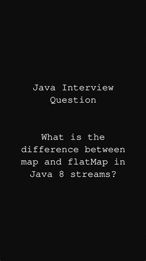 Map Vs FlatMap in Java 8 Streams | Java interview questions #java #codinginterview #codes