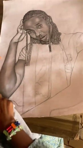 Last piece….pls Check out my page for the finishing 🥰🤍🎨#art #artist #drawing #music #love