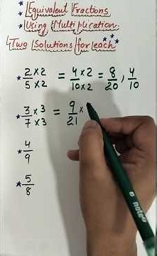 Equivalent Fractions Using Multiplication | Easy Trick! #shorts #maths