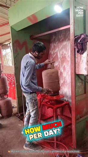 LPG ballon bo‘yovchi 🇮🇳 | 💵Kuniga qancha topadi?