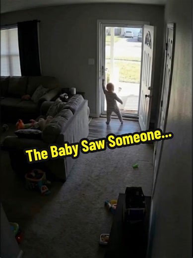 Creepy Security Footage: Baby Sees Invisible Visitor
