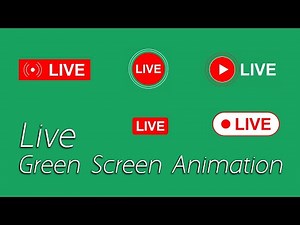 Green screen Live logo | Live Green Screen Animation | Live Logo Animation