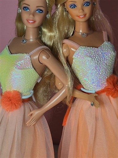 Spot the reproduction Peaches and Cream #Barbie #80sbarbie #80sbaby | barbie