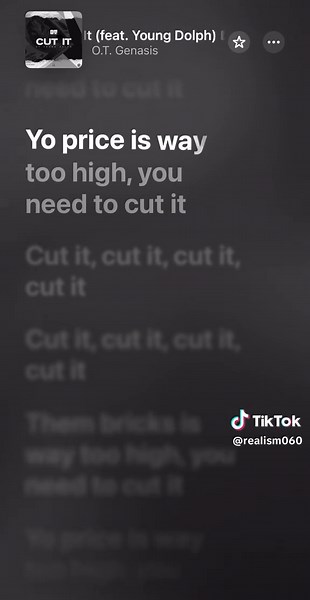Cut it - O.T. Genasis ft. Young Dolph Lyrics