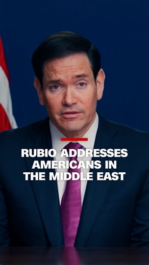 US Secretary of State Marco Rubio released a video message on X for American citizens in the Middle East, outlining official resources to help them stay informed and seek assistance amid Iranian attacks. | CNN
