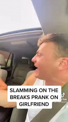 Jack Payne slamming the breaks prank on Affaf
