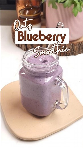 Easy Breakfast Smoothies | Oats Blueberry Smoothie Recipe