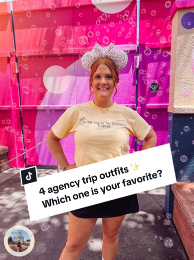 4 agency trip outfits ✨ Which travel agent outfit wins?