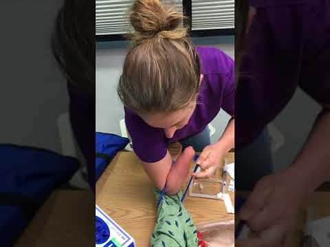 How to insert an IV with one hand