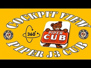 Piper J3 Cub cockpit view static 360 VR - brought to you by Mia Noi Trading Company N99GL