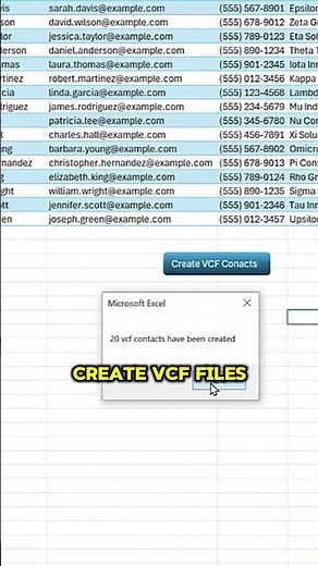 Turn Your Contacts into VCF Files in SECONDS!