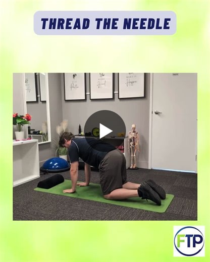 #threadtheneedle #thoracicmobility #shoulderhealth #eadir #functiontherapy #movebetter #nundahwellness #physicaltherapytips #followus | Function Therapy Practice