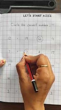 Subject - Maths.. circle the correct number... Class - Nursery.. Day - 565...