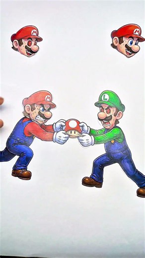 The Super Mario Galaxy Mario x Luigi Easy Paper Craft Puzzle #mariobros #artandcraft #ytshorts