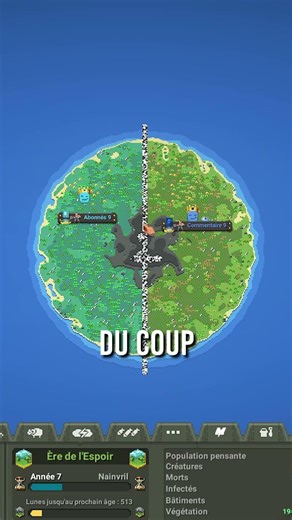 Subscribers control my WorldBox Map #4 #shorts #gaming