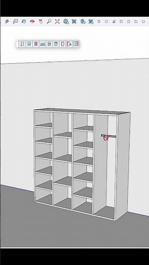 Make a dressing room in 1 minute on SketchUp with AD Design #extensionsketchup #sketchupfacile #s...